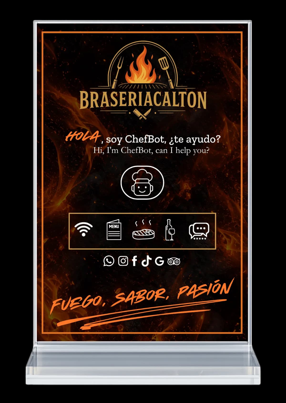 Stand NFC Brasería Cal Ton - reverso